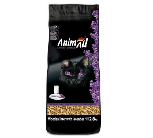 AnimAll New Наповнювач деревний 2,8 кг з ароматом лаванди