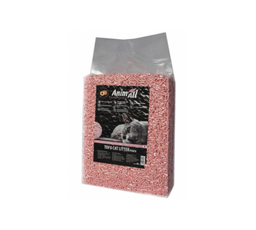 AnimAll Tofu Peach  - наповнювач соєвий персик для котячого туалету, 2,6кг