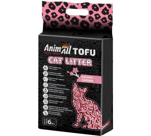 AnimAll Tofu Наповнювач Сакура 2,6 кг/6 літрів (6 шт в ящ.)