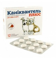 Caniquantel Plus - Каніквантель плюс, антигельмінтні таблетки для собак і котів масою тіла до 10кг 
