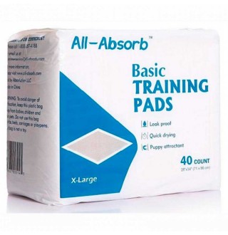 All-Absorb Basic Training Pads X-Large - пелюшки тренувальні для собак великих порід 86х71см, 40шт