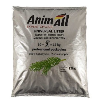 AnimAll Expert Choice - деревний гранульований наповнювач, 12кг