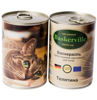 Baskerville Корм для котів Телятина (400г)