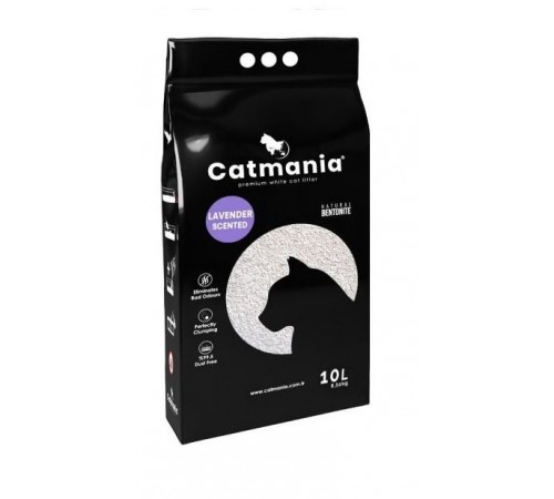 Catmania Lavander - бентонітовий наповнювач, лаванда, фіолет. гранули, 10л