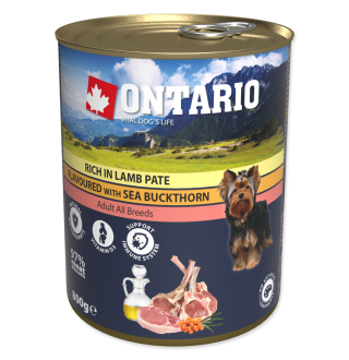 Ontario Adult Lamb Pate with Sea Buckthorn - консерви для собак з ягням і обліпихою, 800г
