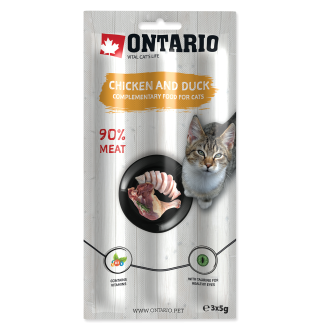 Ontario soft sticks for cats Chicen&Duck - палички для котів з куркою та качкою, 15г 