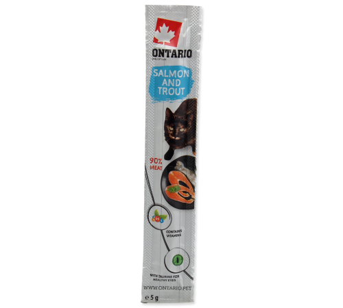 Ontario Sticks for cats Salmon&Trout - палички для котів з лососем та фореллю, 5г 