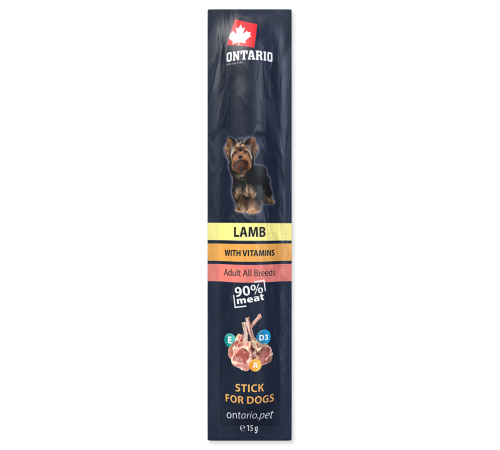 Ontario Sticks for dogs Lamb - палички для собак з ягням, 15г