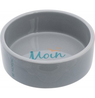 TRIXIE Миска(кераміка)BE NORDIC, 0.3л/12см,сірий TX-24353