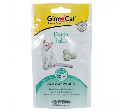 GimCat Вітаміни для котів  Табс Дента таблетки 40г арт.420653/420615