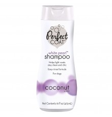 Perfect Coat by 8in1 "White Pearl" Dog Shampoo - шампунь "Біла перлина" для собак світлих забарвлень, 473мл
