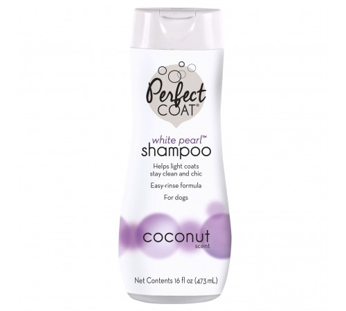 Perfect Coat by 8in1 "White Pearl" Dog Shampoo - шампунь "Біла перлина" для собак світлих забарвлень, 473мл