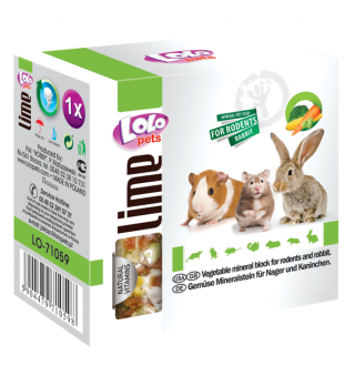 Lolopets мінеральний камінь для гризунів-овочі 30гр. LO-71059