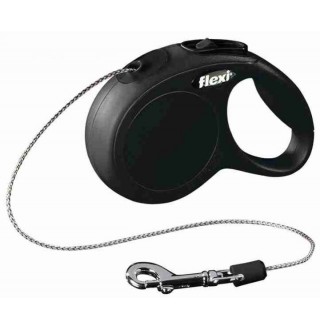 FlexiNew CLASSIC,XS: (3м/до8кг)трос,чорний TX-11771