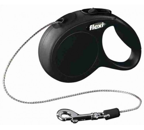 TRIXIE FlexiNew CLASSIC,XS: (3м/до8кг)трос,чорний TX-11771