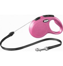 TRIXIE FlexiNew CLASSIC,S: (5м/до12кг)трос,рожевий TX-11786