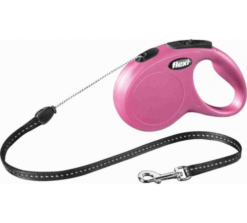 TRIXIE FlexiNew CLASSIC,S: (5м/до12кг)трос,рожевий TX-11786