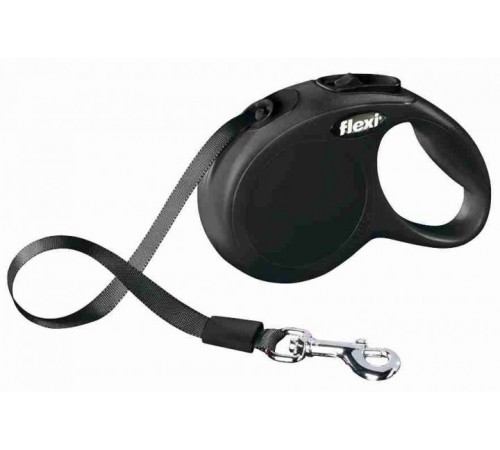 TRIXIE FlexiNew CLASSIC COMPACT(3м/до12кг)чорний TX-11821