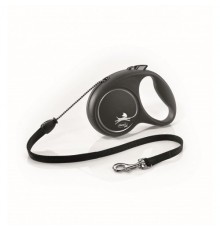 TRIXIE FlexiBLACK DESIGN,M: (5м/до 20кг),чорний TX-12261