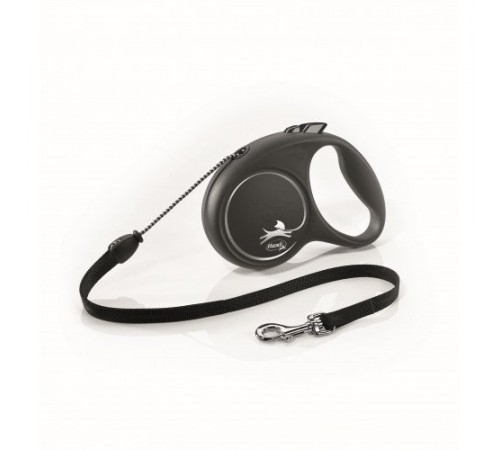 TRIXIE FlexiBLACK DESIGN,M: (5м/до 20кг),чорний TX-12261