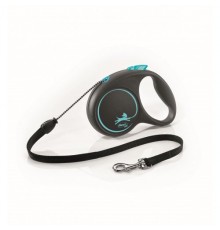 TRIXIE FlexiBLACK DESIGN,M: (5м/до 20кг),синій TX-12262