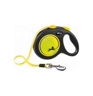 TRIXIE FlexiNew NEON, S (5м/до 15кг)жовтий неон TX-209311
