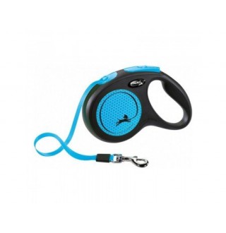 TRIXIE FlexiNew NEON,S (5м/до 15кг),синій неон TX-209312