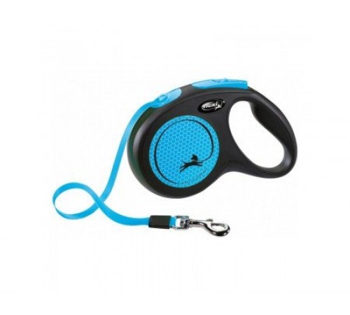 TRIXIE FlexiNew NEON,S (5м/до 15кг),синій неон TX-209312