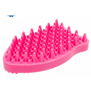 TRIXIE Щітка масажна для котів(силікон), 7х11см,рожевий TX-23128
