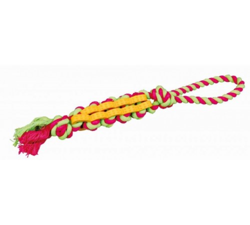 TRIXIE Подвійна палочка на канаті Denta Fun(гума)4см/37см TX-33192