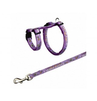 TRIXIE Шлея з поводцем для кролика(нейлон)25-44см/10мм/1,20м TX-61493