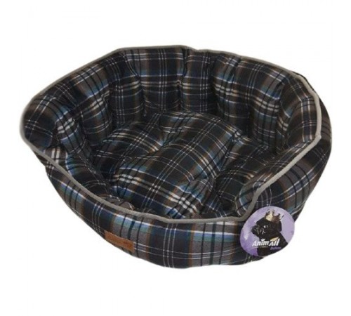 AnimAll Лежак Royal Soft-2 M клітина BLACK-MARINE (59x53x23) - 9173-1712C 4505