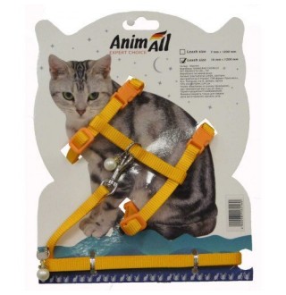 AnimAll Поводок+шлея на блістере для кота 7мм х 1200мм, HJ-LH 200