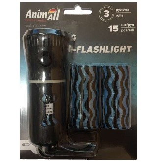 AnimAll Диспенсер-ліхтарик чорний МА6604