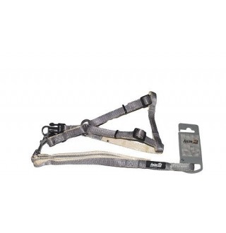 AnimAll Поводок+шлея HJ-LН254 GREY 20x1200x15mm+40/65 cm