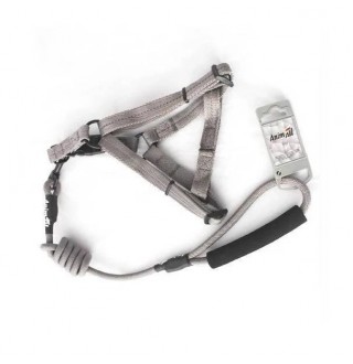 AnimAll Поводок+шлея HJ-Y304-LН Gray 10x1200x20mm