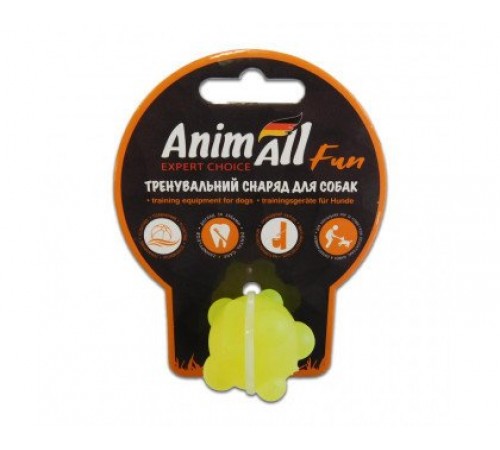 AnimAll Fun Куля молекула 5 см жовта 88141