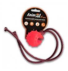 AnimAll Fun Куля з канатом 4 см коралова