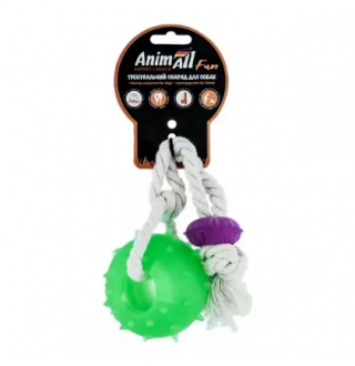 AnimAll Fun Куля з канатом 8 см зелена 88185