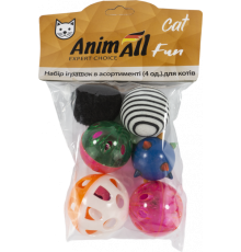 AnimAll Fun Набір іграшок в асорт.(6 шт) для котів VP051