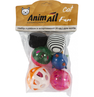 AnimAll Fun Набір іграшок в асорт.(6 шт) для котів VP051