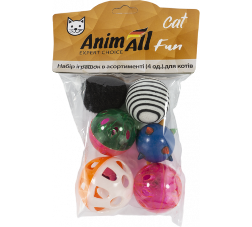 AnimAll Fun Набір іграшок в асорт.(6 шт) для котів VP051