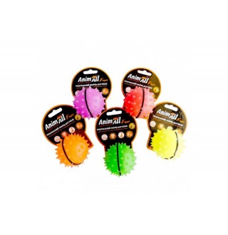 AnimAll Fun - іграшка куля-м'яч каштан для собак, фіолетова 7см