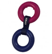 JOYSER Puppy 2 КІЛЬЦЯ (2 Rings) іграшка для цуценят, TPR, синій, S, 14 см (07067)