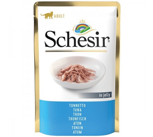 Schesir ТУНЕЦЬ (Tuna) в желе консерви для котів, пауч, 85 г, (C560) (171009х20шт)