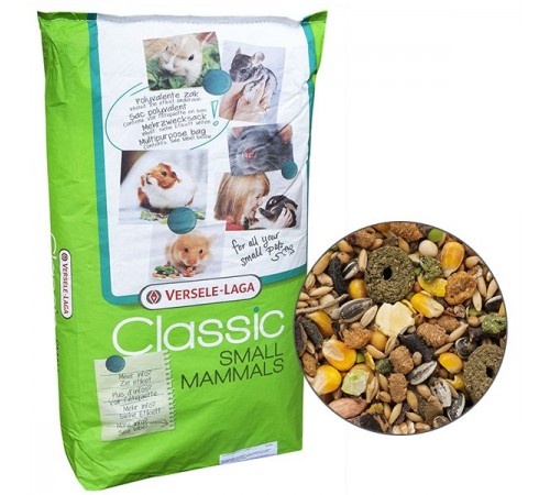 Versele-Laga Classic Zero - Верселе-Лага повсякденний корм "Класик Зеро" для всеїдних і травоїдних гризунів, 20кг