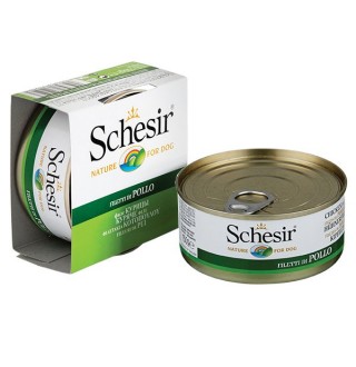 Schesir ФІЛЕ КУРКИ (Chicken Fillet) в желе консерви для собак, банка, 150 г, (C680) (712523х10шт)