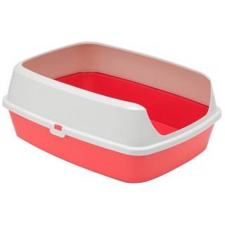 Moderna МЕРІЛУ туалет з бортиком для котів, 50,2х38,4х16,1 см, кораловий AA50371
