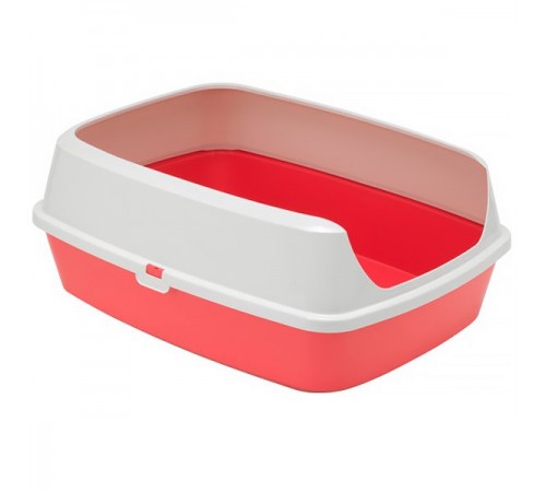 Moderna МЕРІЛУ туалет з бортиком для котів, 50,2х38,4х16,1 см, кораловий AA50371