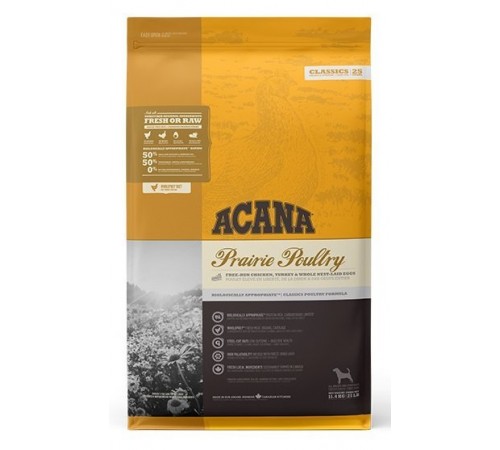 Acana Prairie Poultry - сухий корм з курчам і індичкою для собак всіх порід на всіх стадіях життя, 340г